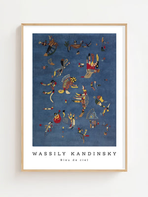 Wassily Kandinsky - Bleu de Ciel Plakat - 21 x 29.7 cm - Nellastore