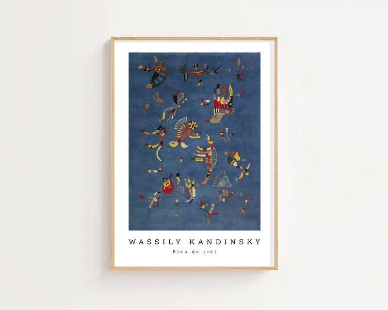 Wassily Kandinsky - Bleu de Ciel Plakat - 21 x 29.7 cm - Nellastore