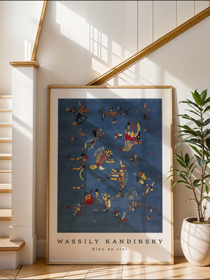 Wassily Kandinsky - Bleu de Ciel Plakat - 21 x 29.7 cm - Nellastore