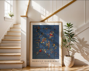 Wassily Kandinsky - Bleu de Ciel Plakat - 21 x 29.7 cm - Nellastore