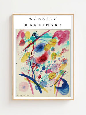 Wassily Kandinsky - Composition in Red, Blue, Green, Yellow Plakat - 21 x 29.7 cm - Nellastore