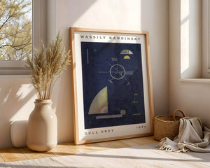 Wassily Kandinsky - Dull Grey Plakat - 21 x 29.7 cm - Nellastore