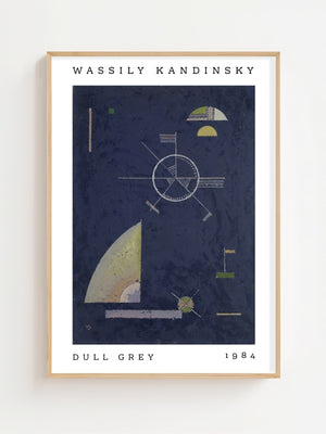 Wassily Kandinsky - Dull Grey Plakat - 21 x 29.7 cm - Nellastore