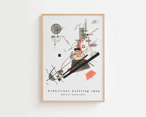 Wassily Kandinsky - Fröhlicher Aufstieg Plakat - 21 x 29.7 cm - Nellastore