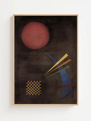 Wassily Kandinsky - Gemässigt Plakat - 21 x 29.7 cm - Nellastore