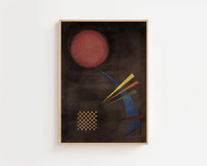 Wassily Kandinsky - Gemässigt Plakat - 21 x 29.7 cm - Nellastore