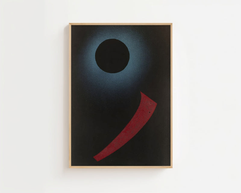 Wassily Kandinsky - Grau mit Schwarz Plakat - 21 x 29.7 cm - Nellastore