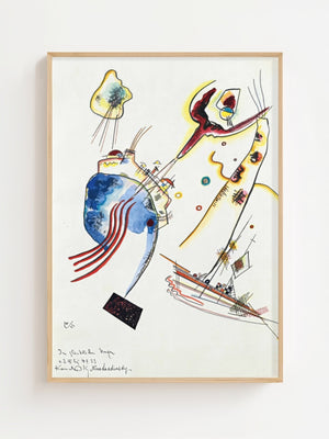 Wassily Kandinsky - Im Glücklichen Hafen Plakat - 21 x 29.7 cm - Nellastore