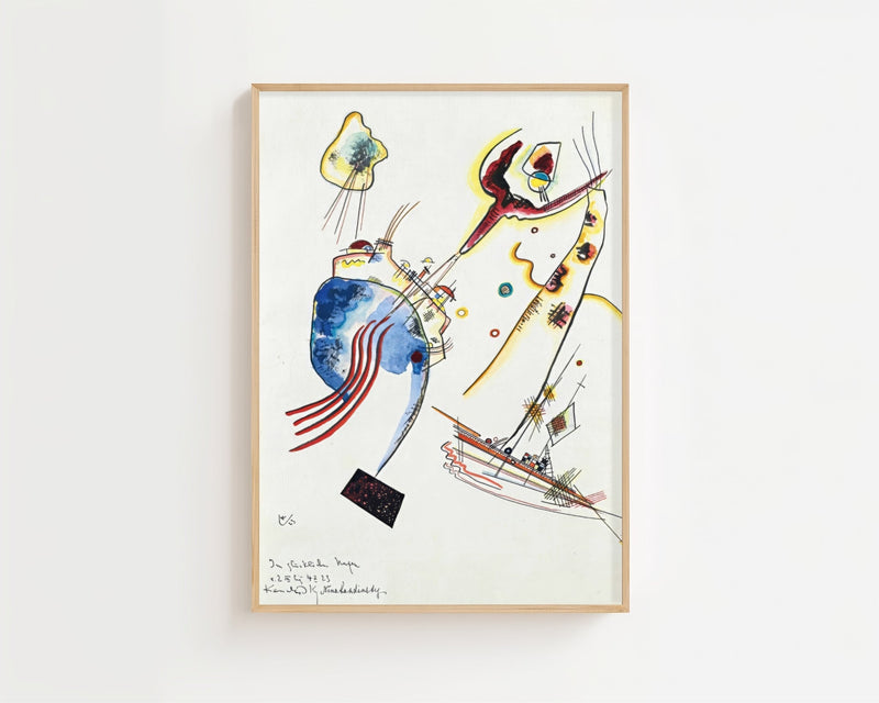 Wassily Kandinsky - Im Glücklichen Hafen Plakat - 21 x 29.7 cm - Nellastore
