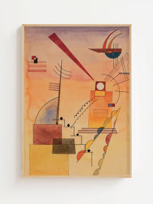 Wassily Kandinsky - Ins Violett Plakat - 21 x 29.7 cm - Nellastore