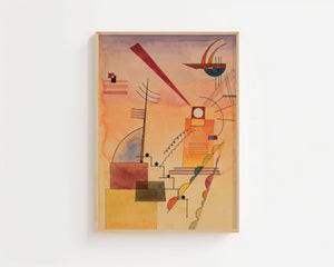 Wassily Kandinsky - Ins Violett Plakat - 21 x 29.7 cm - Nellastore