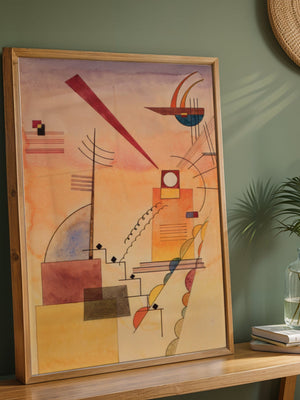 Wassily Kandinsky - Ins Violett Plakat - 21 x 29.7 cm - Nellastore