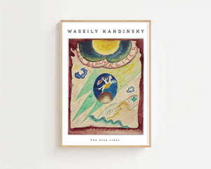 Wassily Kandinsky - The Blue Ride Plakat - 21 x 29.7 cm - Nellastore