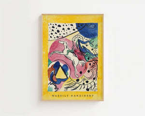 Wassily Kandinsky - The Blue Rider Plakat - 21 x 29.7 cm - Nellastore