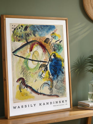 Wassily Kandinsky - Watercolor IX Plakat - 21 x 29.7 cm - Nellastore