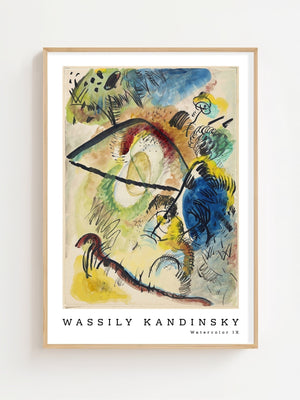 Wassily Kandinsky - Watercolor IX Plakat - 21 x 29.7 cm - Nellastore