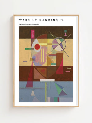 Wassily Kandinsky - Zersetzte Spannung Plakat - 21 x 29.7 cm - Nellastore