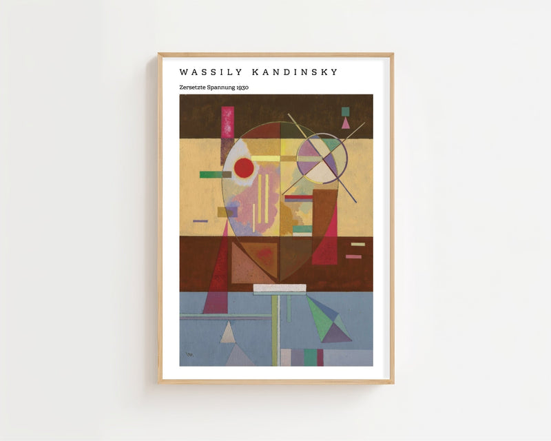 Wassily Kandinsky - Zersetzte Spannung Plakat - 21 x 29.7 cm - Nellastore