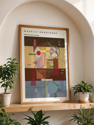 Wassily Kandinsky - Zersetzte Spannung Plakat - 21 x 29.7 cm - Nellastore