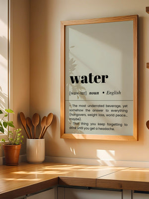 Water Plakat - 21 x 29.7 cm (A4) - Nellastore