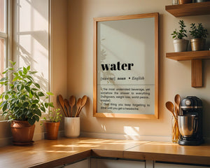 Water Plakat - 21 x 29.7 cm (A4) - Nellastore