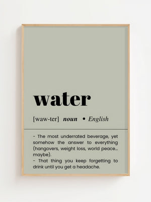 Water Plakat - 21 x 29.7 cm (A4) - Nellastore