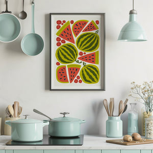Watermelon Summer Plakat - 21 x 29.7 cm - Nellastore