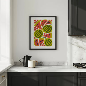 Watermelon Summer Plakat - 21 x 29.7 cm - Nellastore