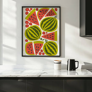 Watermelon Summer Plakat - 21 x 29.7 cm - Nellastore
