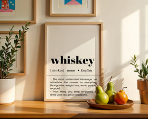 Whiskey Plakat - 21 x 29.7 cm (A4) - Nellastore