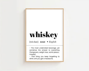 Whiskey Plakat - 21 x 29.7 cm (A4) - Nellastore