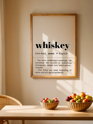 Whiskey Plakat - 21 x 29.7 cm (A4) - Nellastore