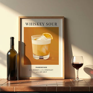 Whiskey Sour Plakat - 21 x 29.7 cm (A4) - Nellastore
