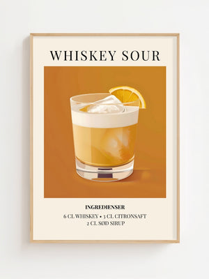 Whiskey Sour Plakat - 21 x 29.7 cm (A4) - Nellastore