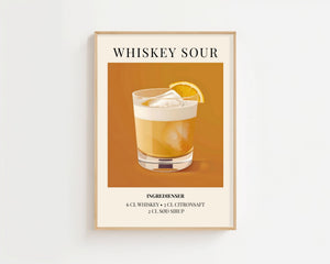 Whiskey Sour Plakat - 21 x 29.7 cm (A4) - Nellastore