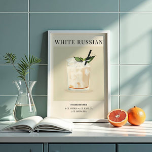 White Russian Plakat - 21 x 29.7 cm (A4) - Nellastore