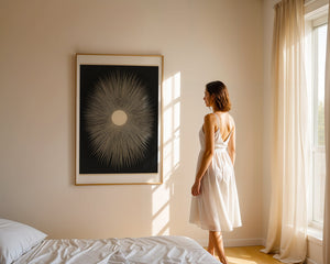 White Sun Rays Plakat - 21 x 29.7 cm (A4) - Nellastore