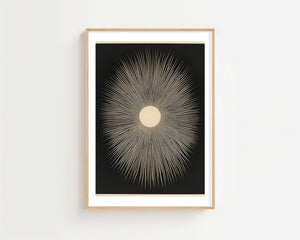 White Sun Rays Plakat - 21 x 29.7 cm (A4) - Nellastore