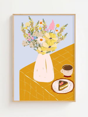 Wildflower Coffee Table Plakat - 21 x 29.7 cm - Nellastore