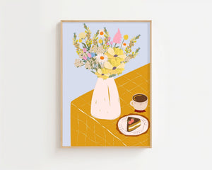Wildflower Coffee Table Plakat - 21 x 29.7 cm - Nellastore