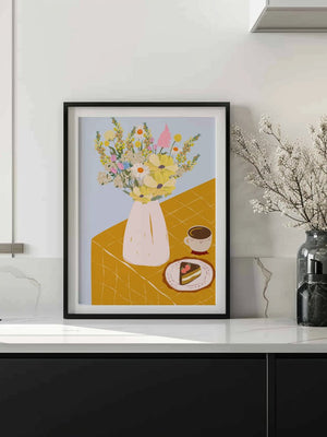 Wildflower Coffee Table Plakat - 21 x 29.7 cm - Nellastore