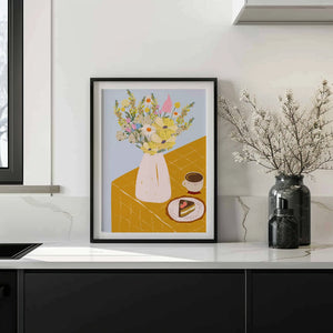 Wildflower Coffee Table Plakat - 21 x 29.7 cm - Nellastore