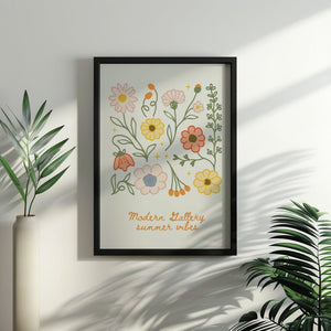 Wildflower Summer Vibes Plakat - 21 x 29.7 cm - Nellastore