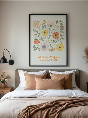 Wildflower Summer Vibes Plakat - 21 x 29.7 cm - Nellastore