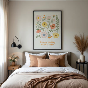 Wildflower Summer Vibes Plakat - 21 x 29.7 cm - Nellastore