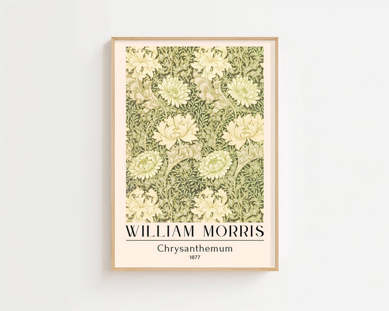 William Morris - Chrysanthemum Plakat - 21 x 29.7 cm (A4) - Nellastore