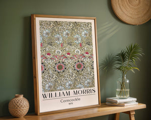 William Morris - Corncockle Plakat - 21 x 29.7 cm (A4) - Nellastore