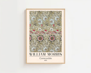 William Morris - Corncockle Plakat - 21 x 29.7 cm (A4) - Nellastore