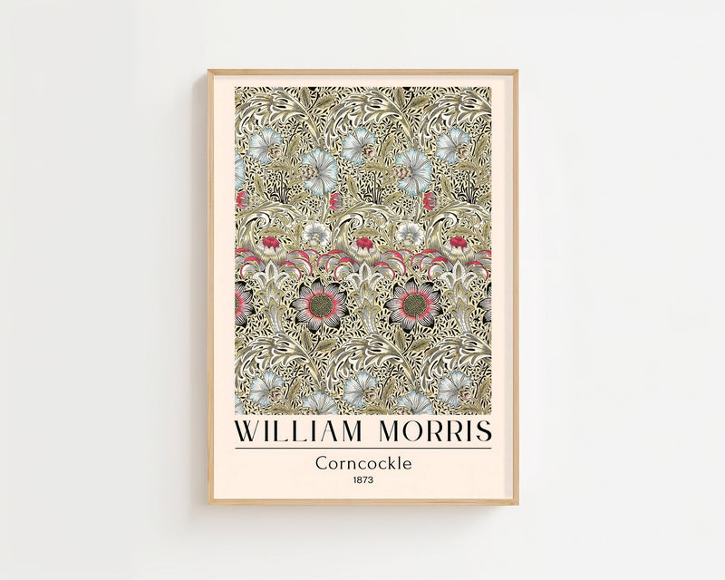William Morris - Corncockle Plakat - 21 x 29.7 cm (A4) - Nellastore