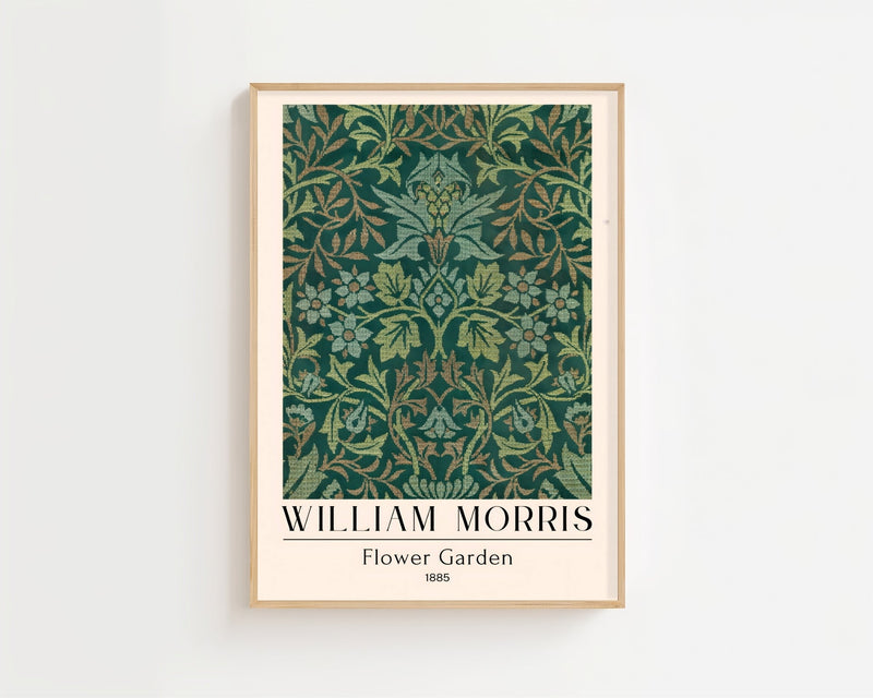 William Morris - Flower Garden Plakat - 21 x 29.7 cm (A4) - Nellastore